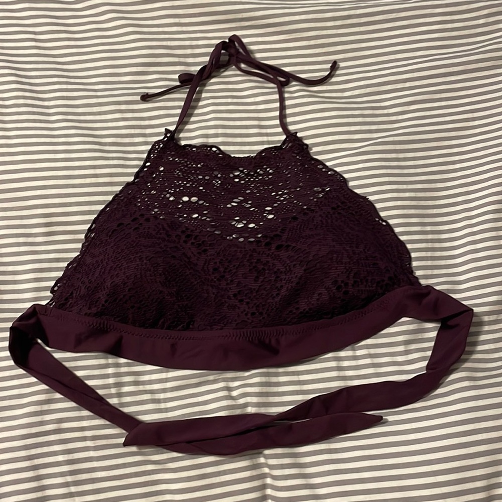 Cute purple bikini bathing suit top